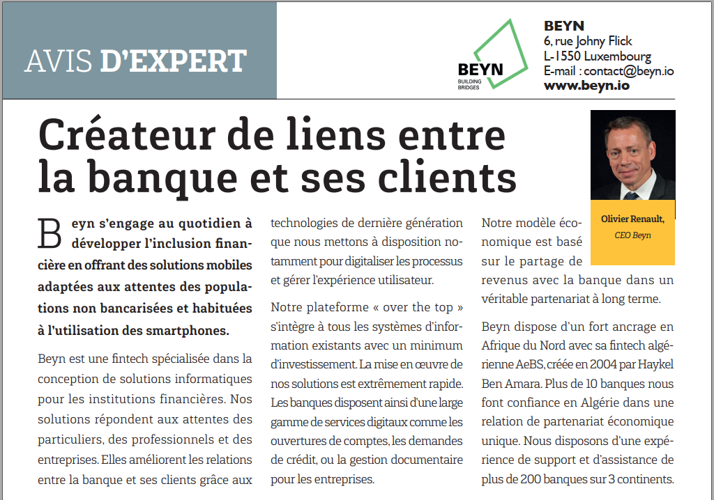 Spotlight on Beyn as it raises the curtain on the pan-African magazine Jeune Afrique.